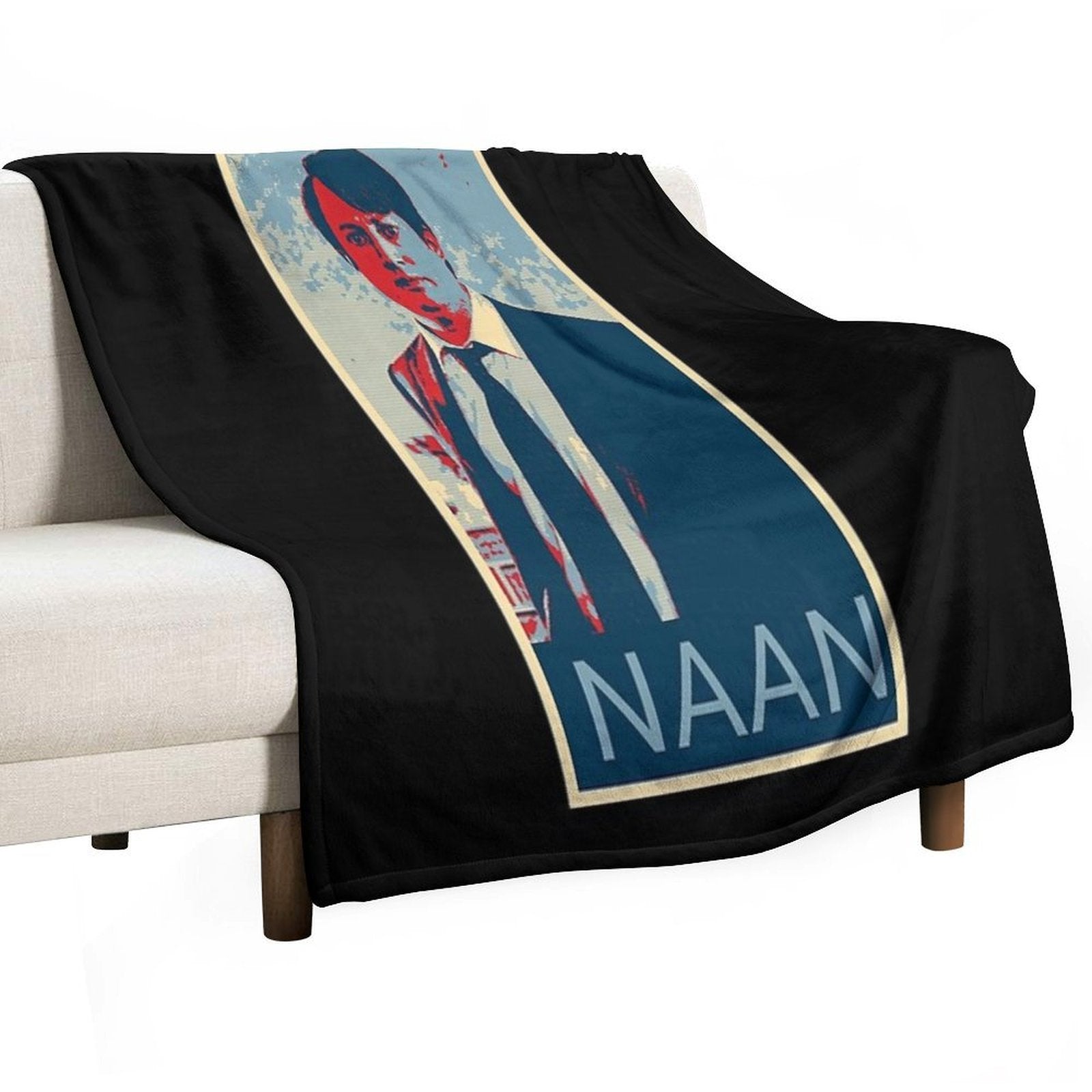 Peep Show Mark Four Naan Poster Poster Sustainable Throw Blanket