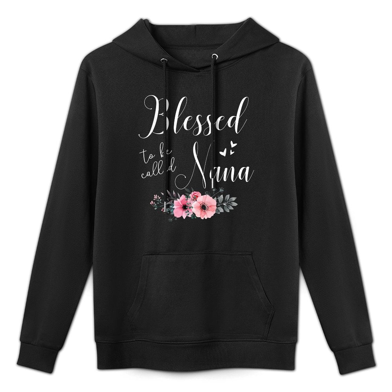 Blessed To Be Nana Women Grandma Mothers Day Christmas Breathable Fabric Hoodie