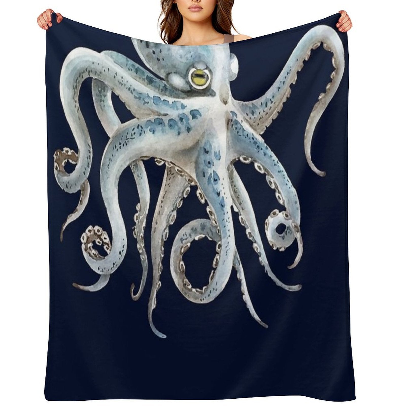 Octopus Tentaces 2 Easy Care Throw Blanket