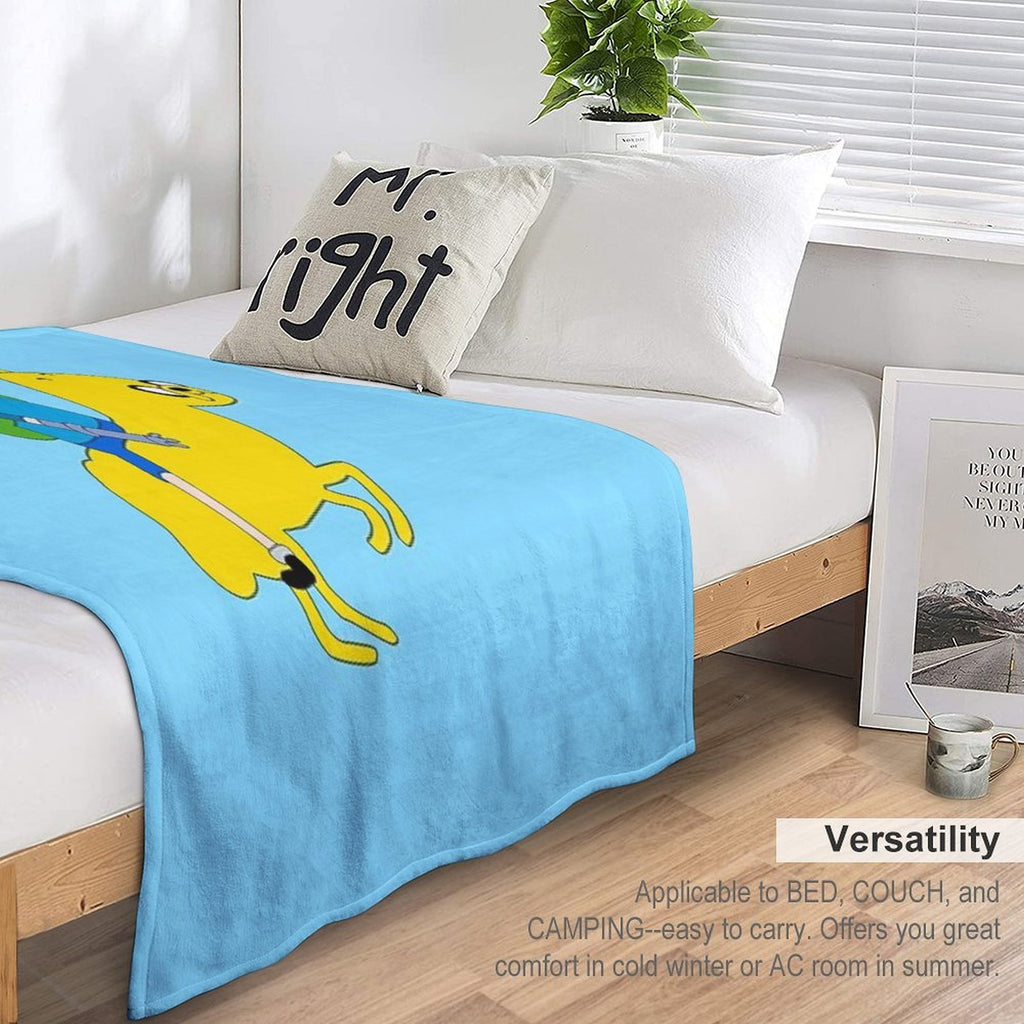 Adventure Time™ Finn And Jake The Knight And The Horse Travel-friendly Throw Blanket