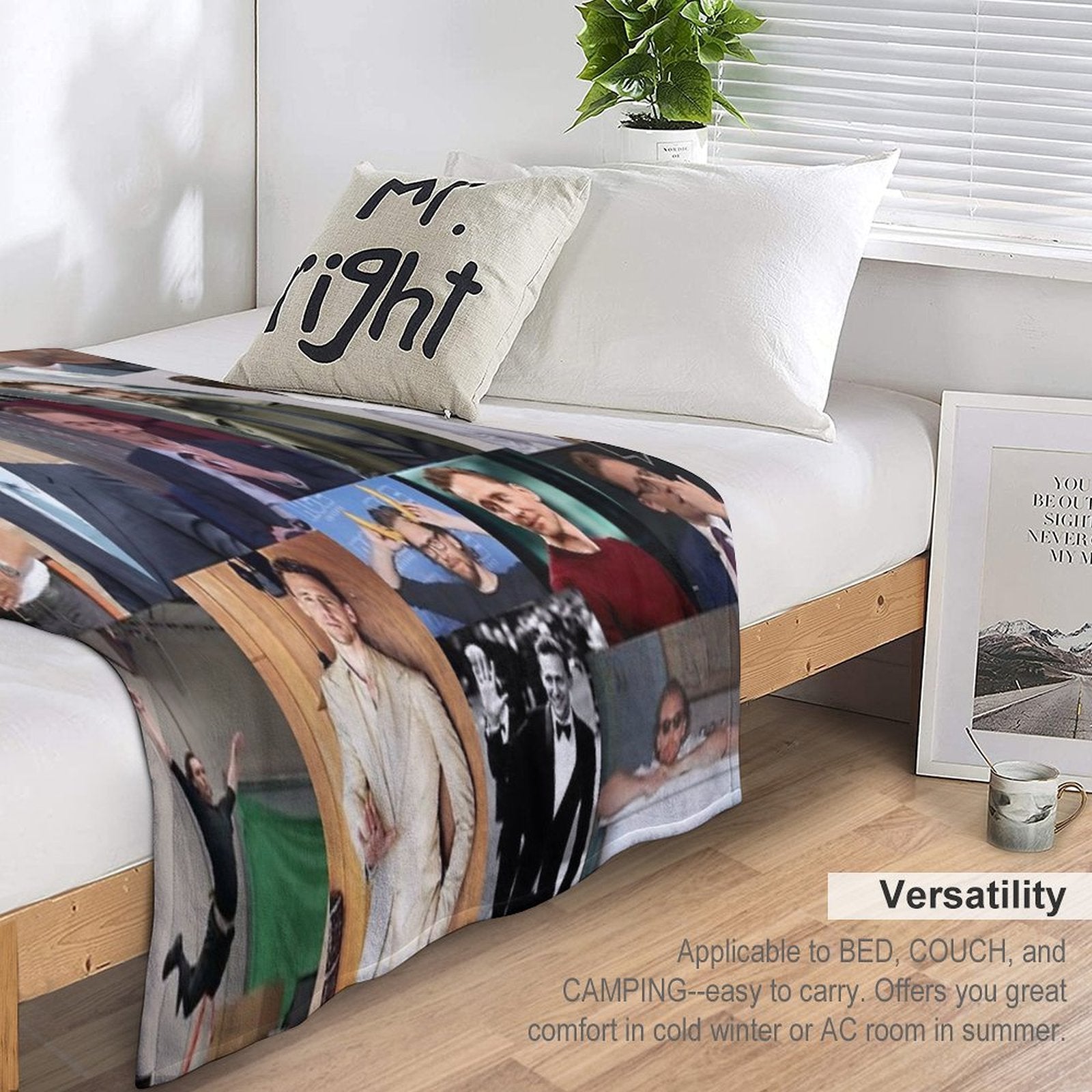 Tom Hiddleston Collage Shrink-resistant Throw Blanket