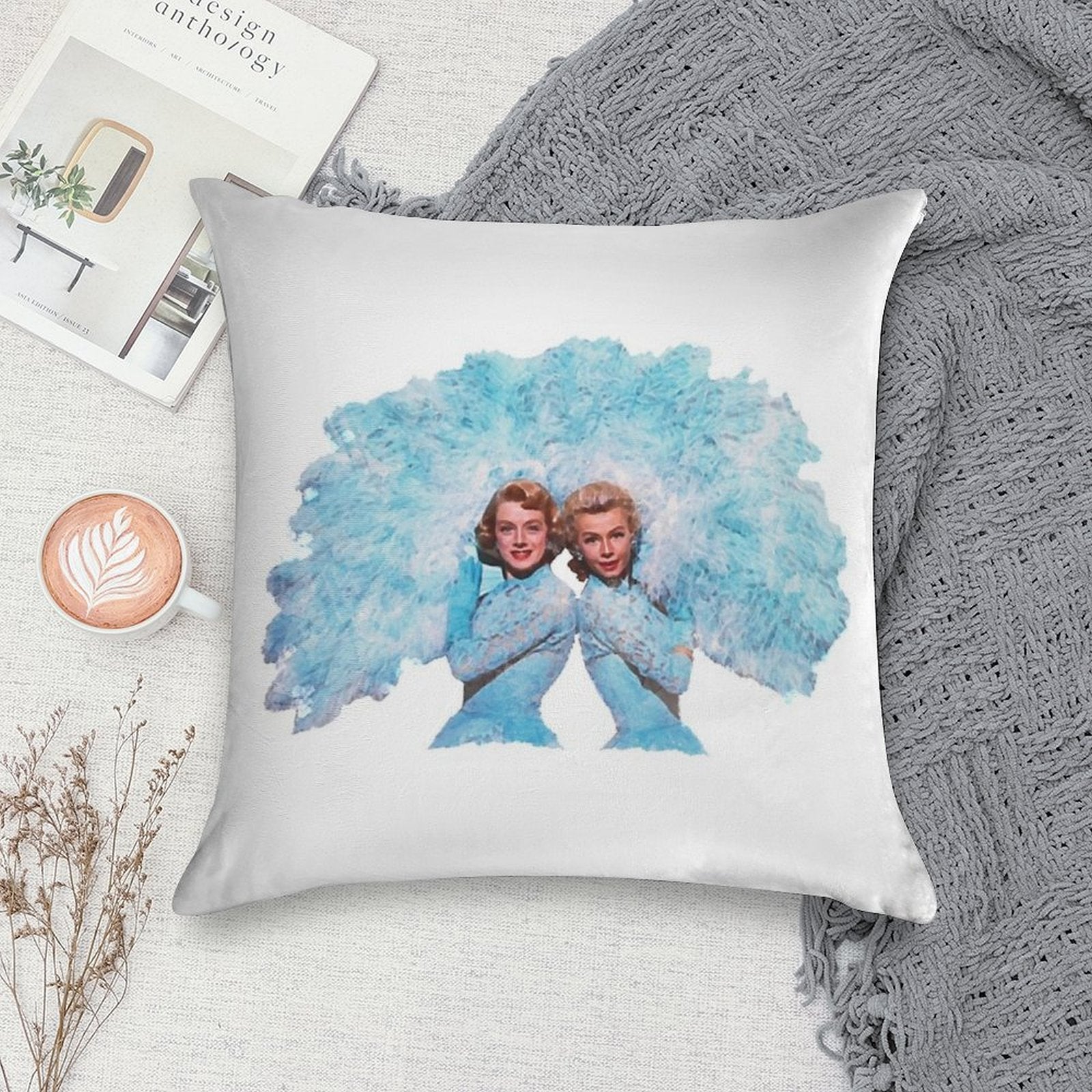Sisters - Watercolor Soft Gift Ready Throw Pillow
