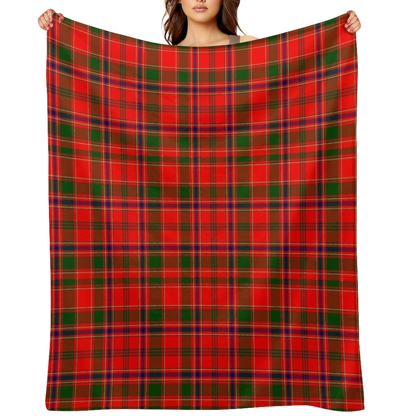Clan Munro Tartan Quick-dry Throw Blanket