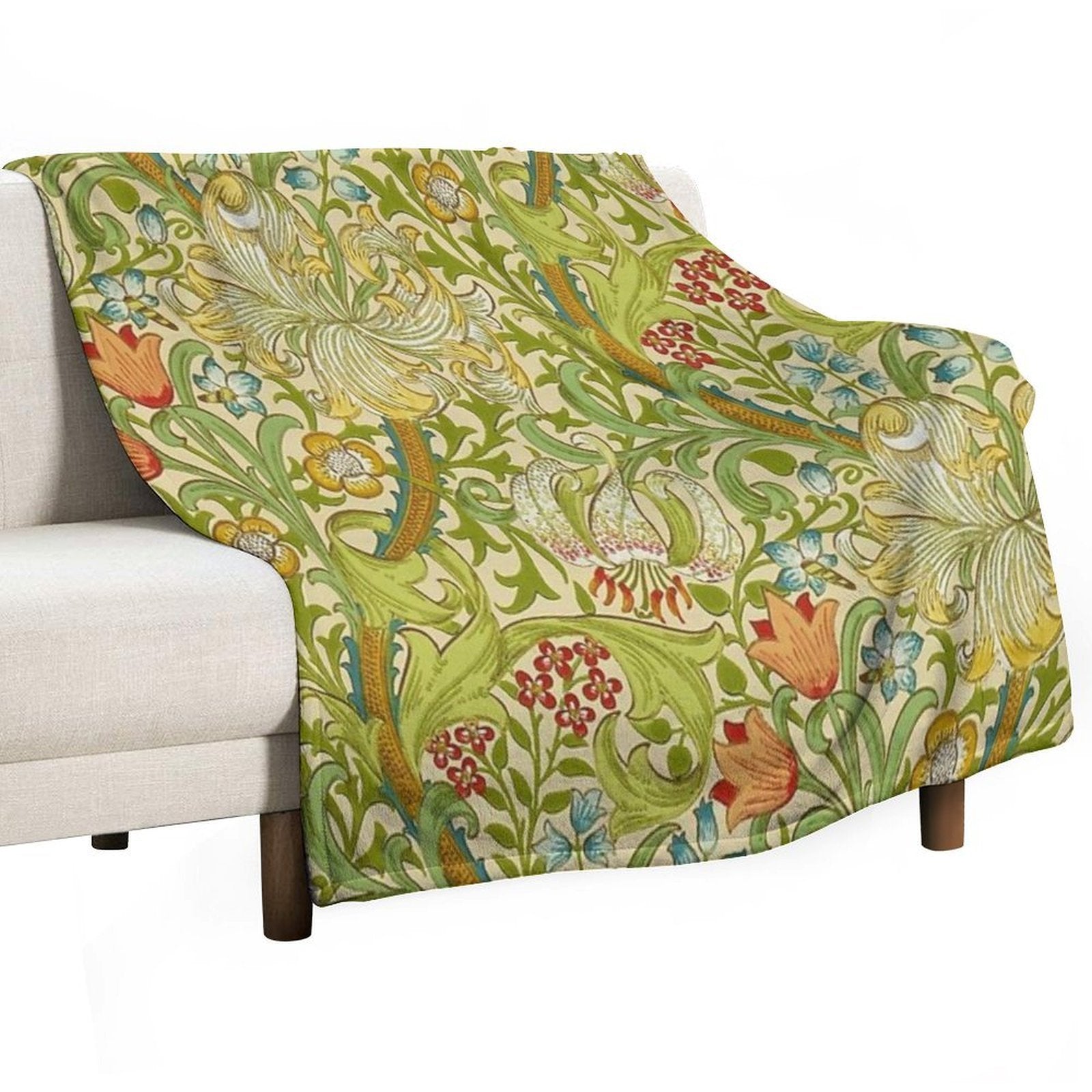 William Morris Golden Lily Quick-dry Throw Blanket