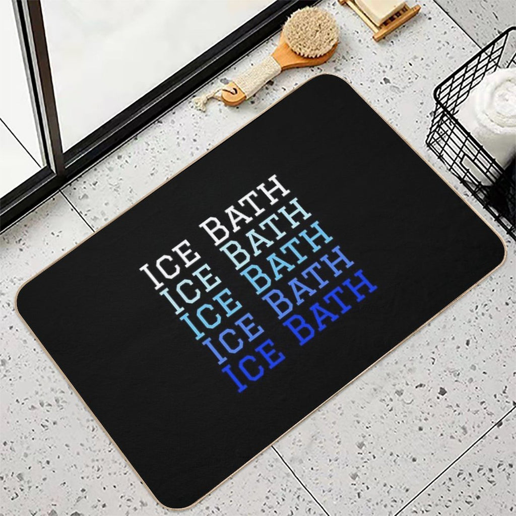 Ice Bath Repeat - Cold Therapy - Wild Swimming Tees  High-Traffic Bath Mat