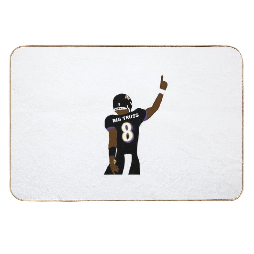 Lamar Jackson - Big Truss  Easy To Clean Bath Mat