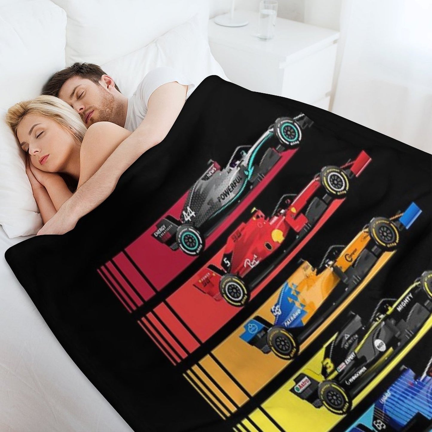 Formula Racing Cars 2023 Machine-washable Throw Blanket