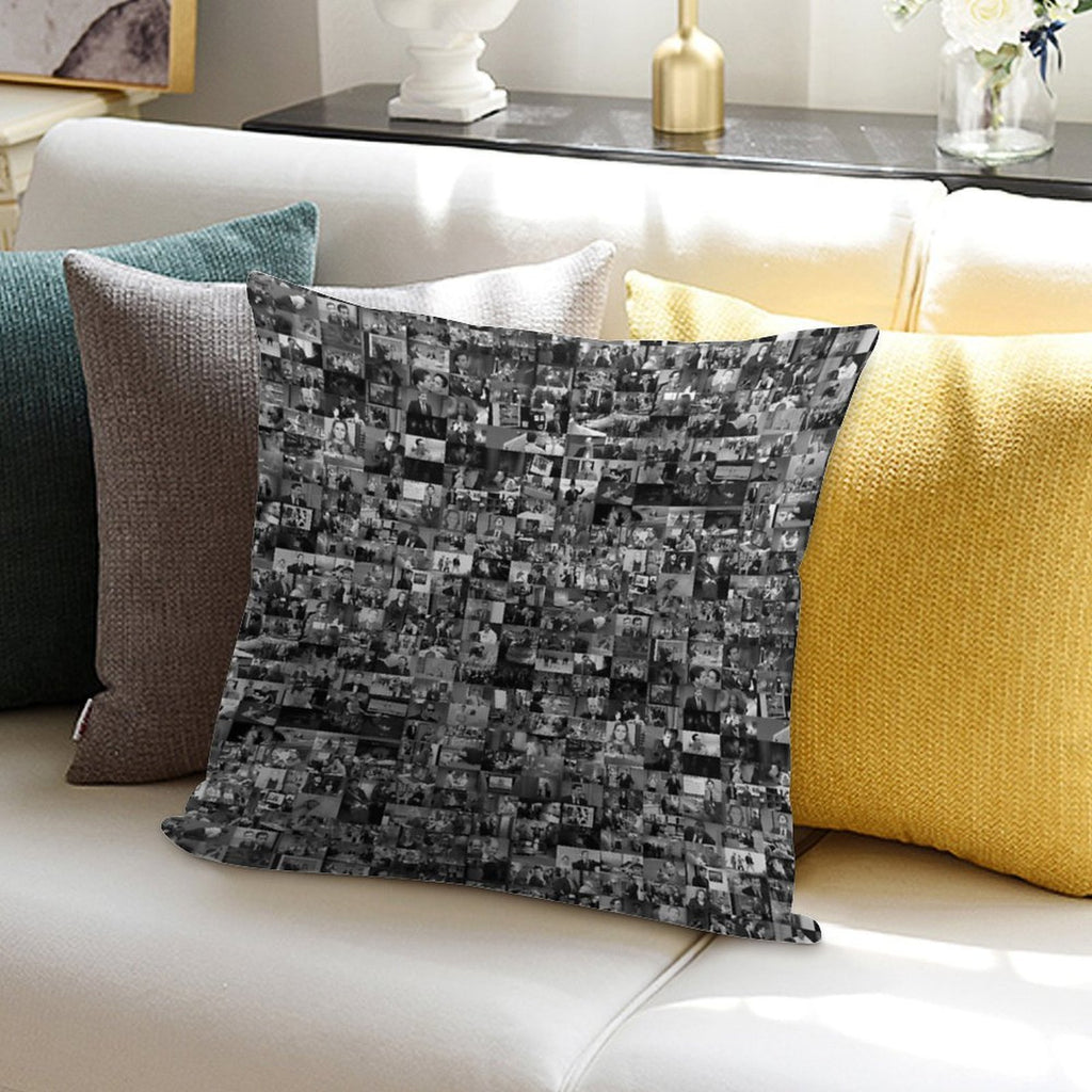 Every Episode of The Office Soft Shrink-Resistant Throw Pillow