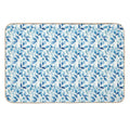 Floral Blue, Poetic Escape  Versatile Bath Mat