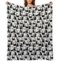 Bad Cats Knocking Stuff Over Sustainable Throw Blanket