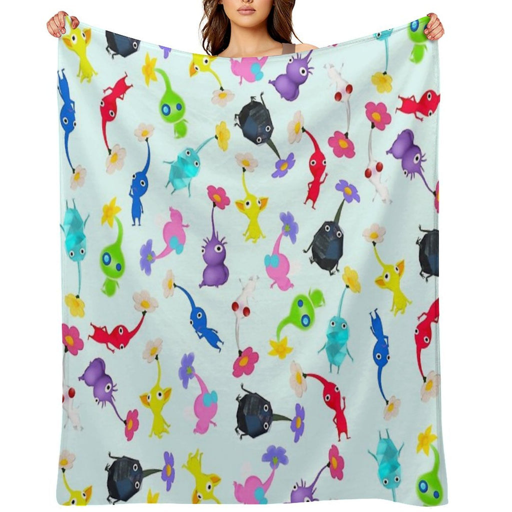ALL Pikmin Velvety-soft Throw Blanket