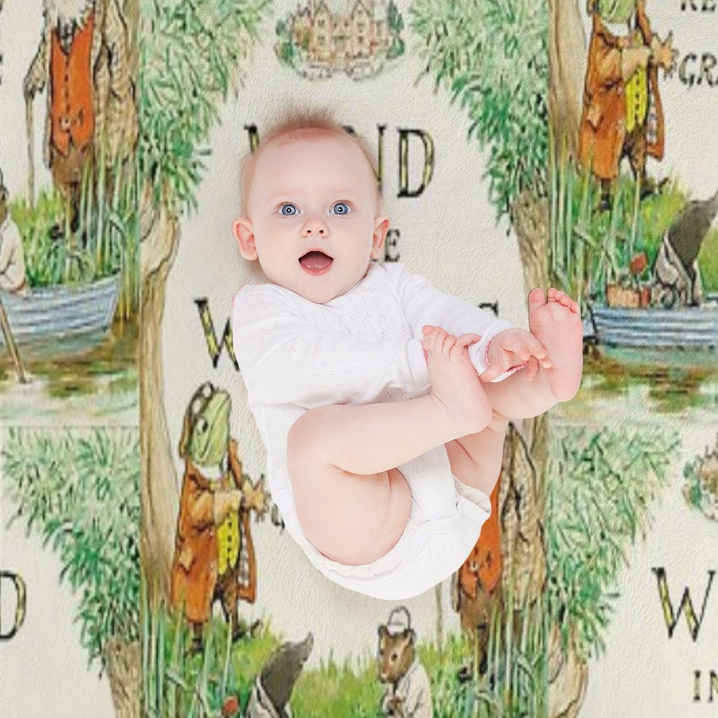 Wind in The Willows Book Cover Lightweight Throw Blanket