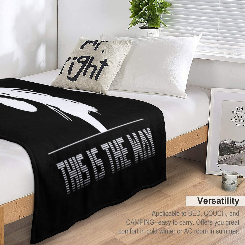Mando Silhouette This Is The Way Eco-conscious Throw Blanket