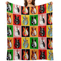 Paul Weller's Jam Rickenbacker Guitars Shrink-resistant Throw Blanket
