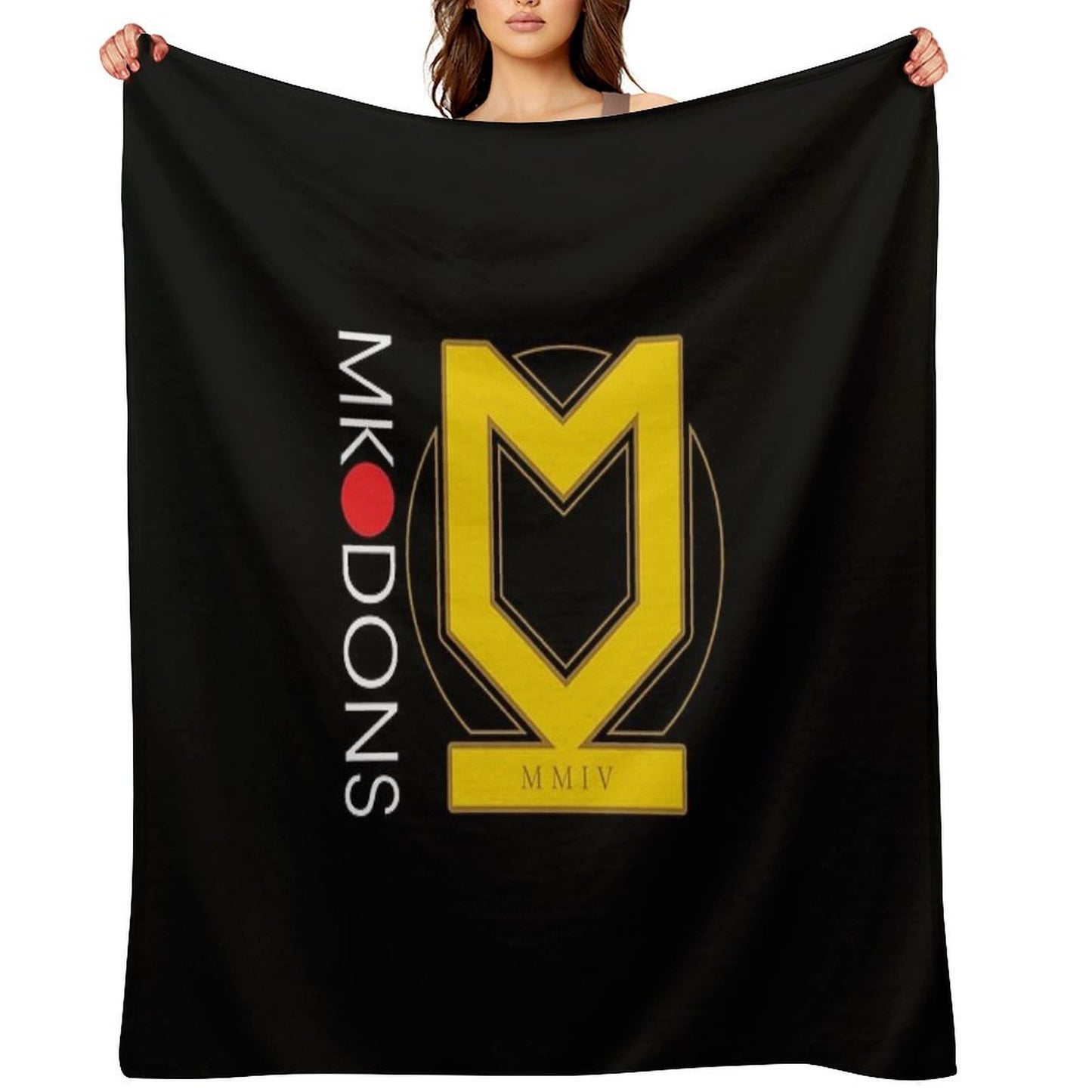 MK Dons FC Plush Throw Blanket