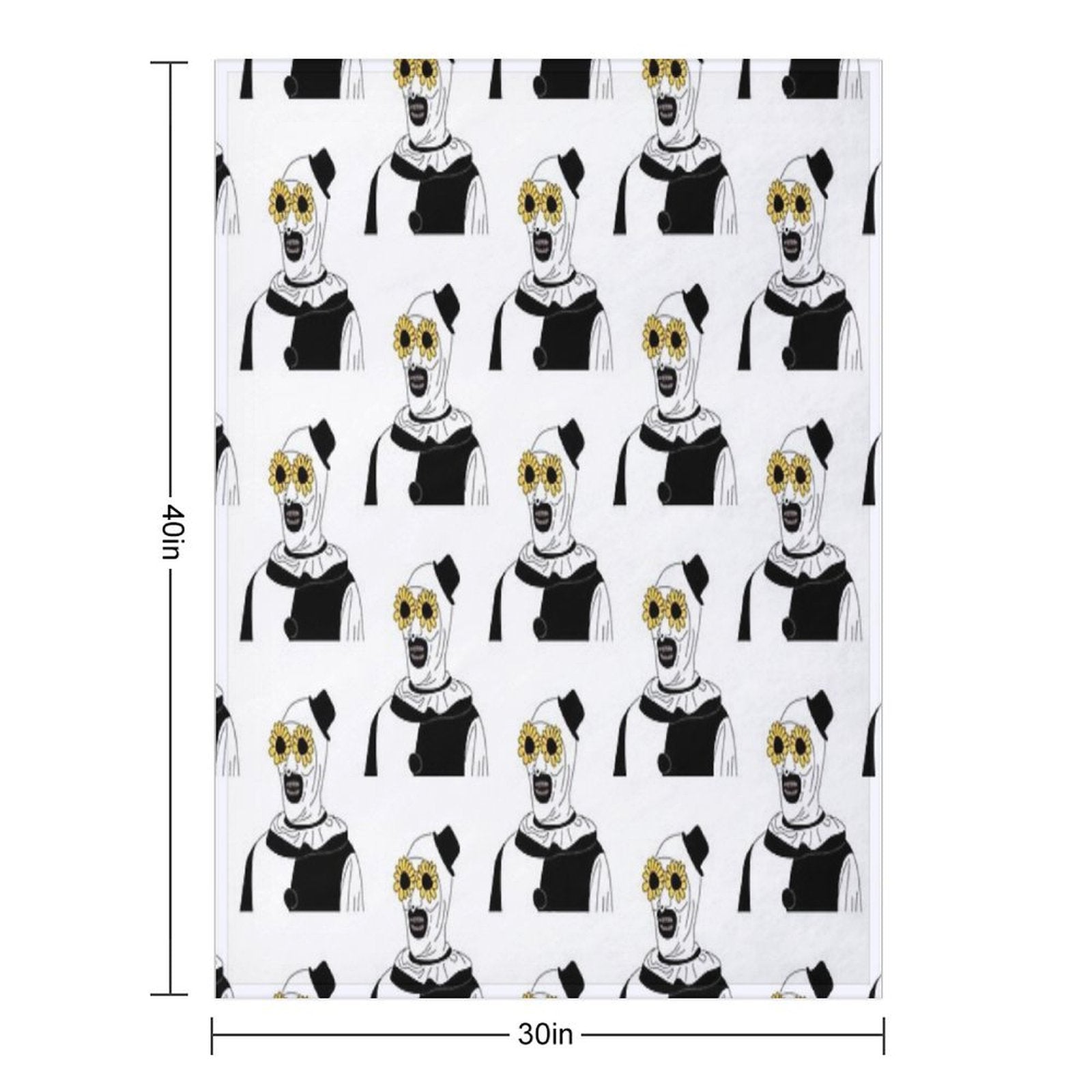 Art The Clown - Terrifier Classic Eco-conscious Throw Blanket