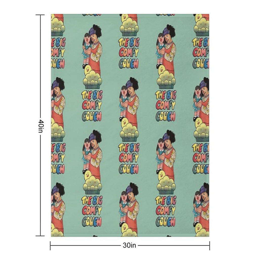 Loonette And Molly (The Big Comfy Couch) Machine-washable Throw Blanket