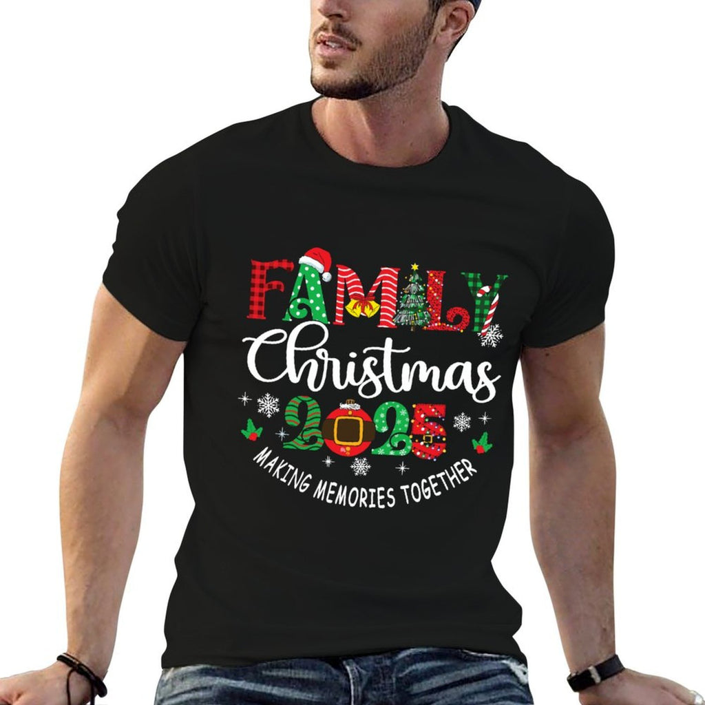 Family Christmas 2025 Matching Outfit Xmas Squad Santa Group Comfortable T-Shirt