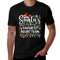 Santas Favorite Neuro Team Christmas Neurology Nurse Crew  Wrinkle-resistant T-Shirt