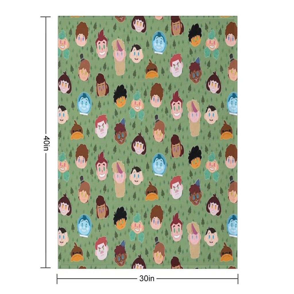 Camp Campbell Pattern Gift-ready Throw Blanket