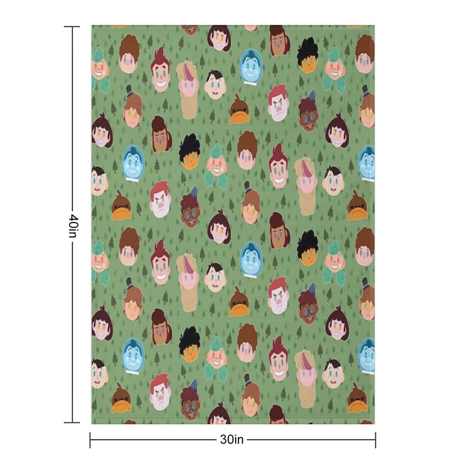 Camp Campbell Pattern Gift-ready Throw Blanket