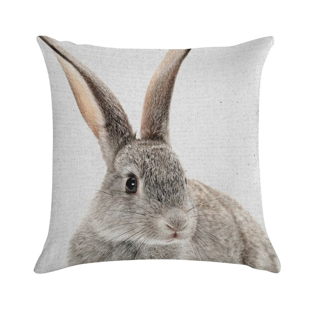 Rabbit 34 Soft High-Density Material Throw Pillow