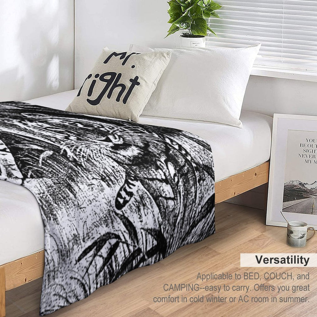 Cobija Del Tigre Mexican Blanket Tiger Meme Plush Throw Blanket