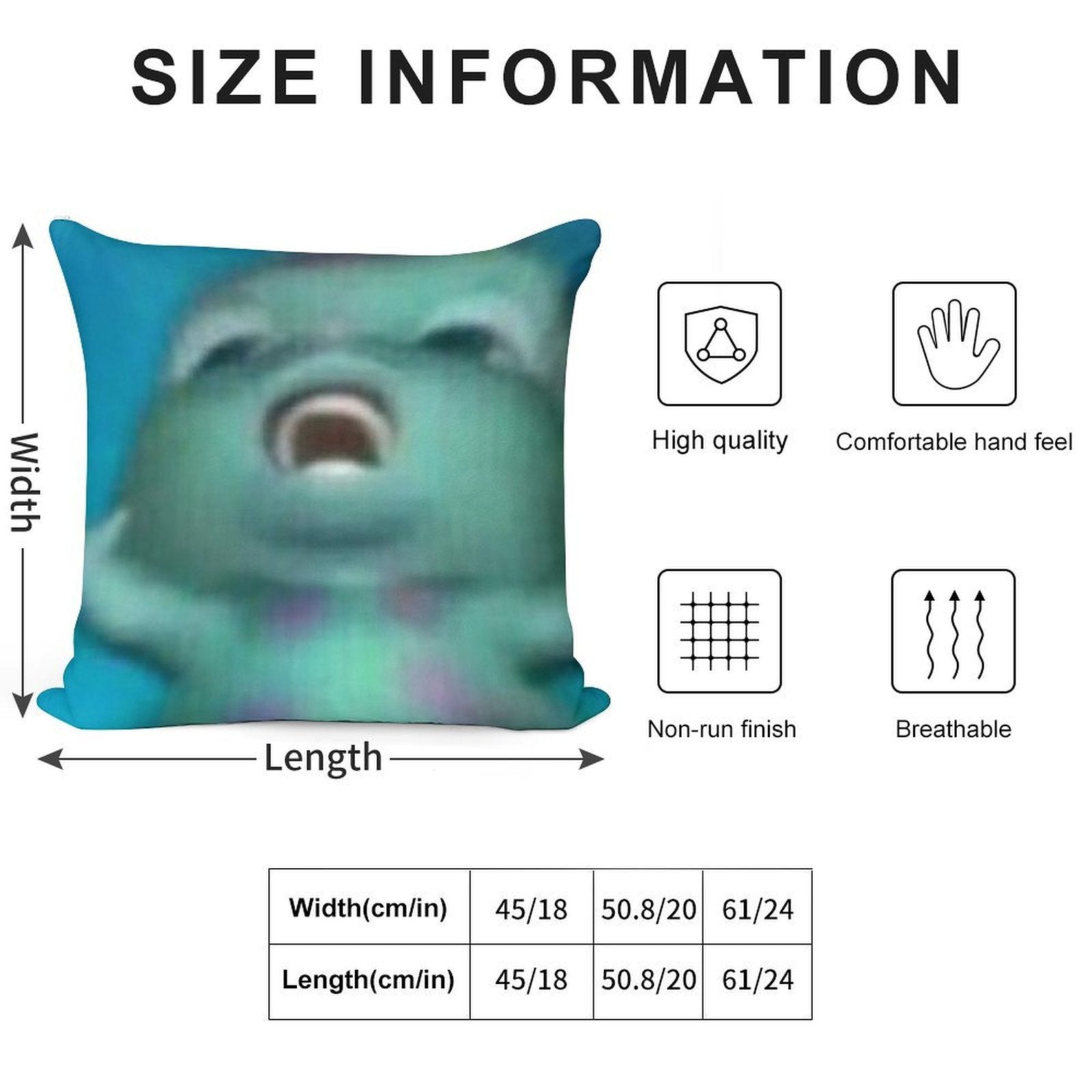 Bibble Soft Decorative Cover Throw Pillow
