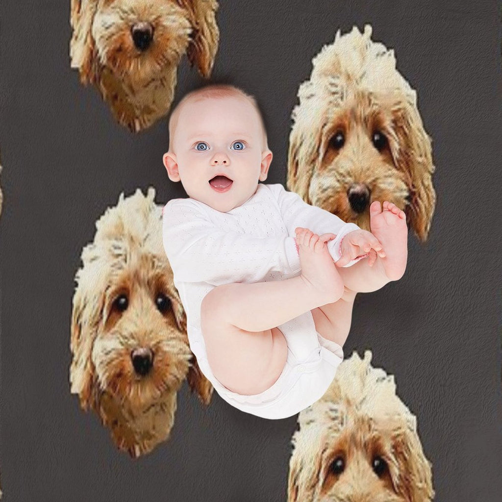 Cavapoo Cockapoo Doodle Cuteness Velvety-soft Throw Blanket