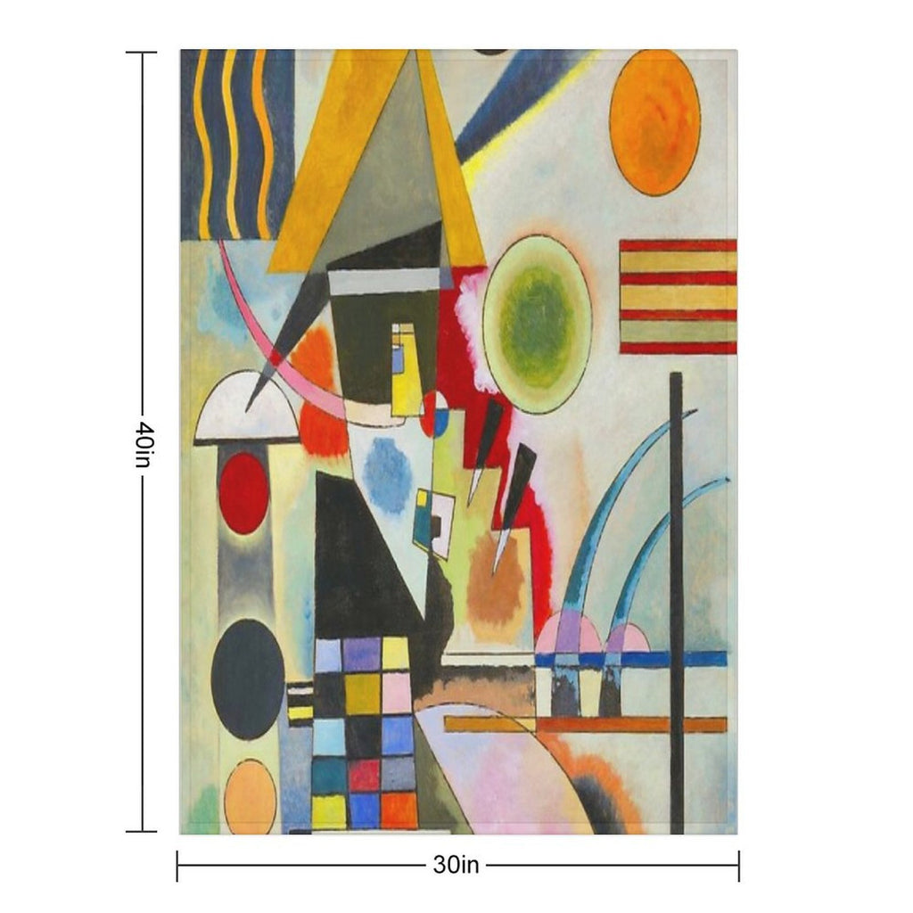 Kandinsky  Swinging Plush Throw Blanket
