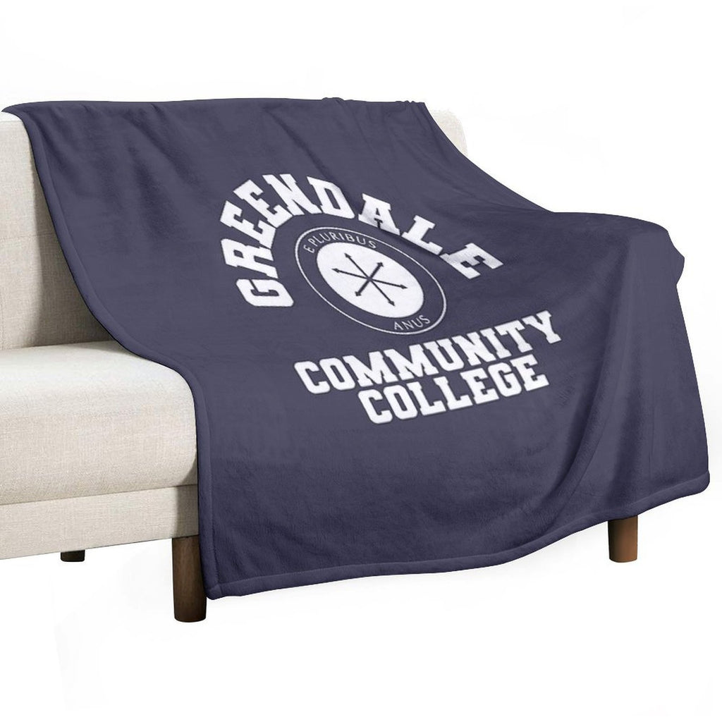 Greendale Community Collage Travel-friendly Throw Blanket