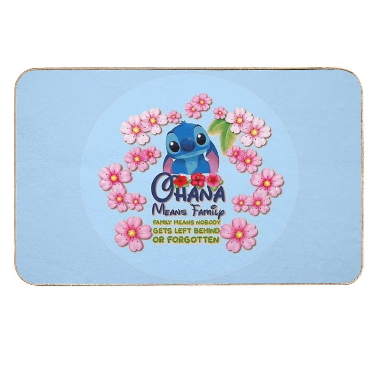 Ohana Stitch  Easy Maintenance Bath Mat