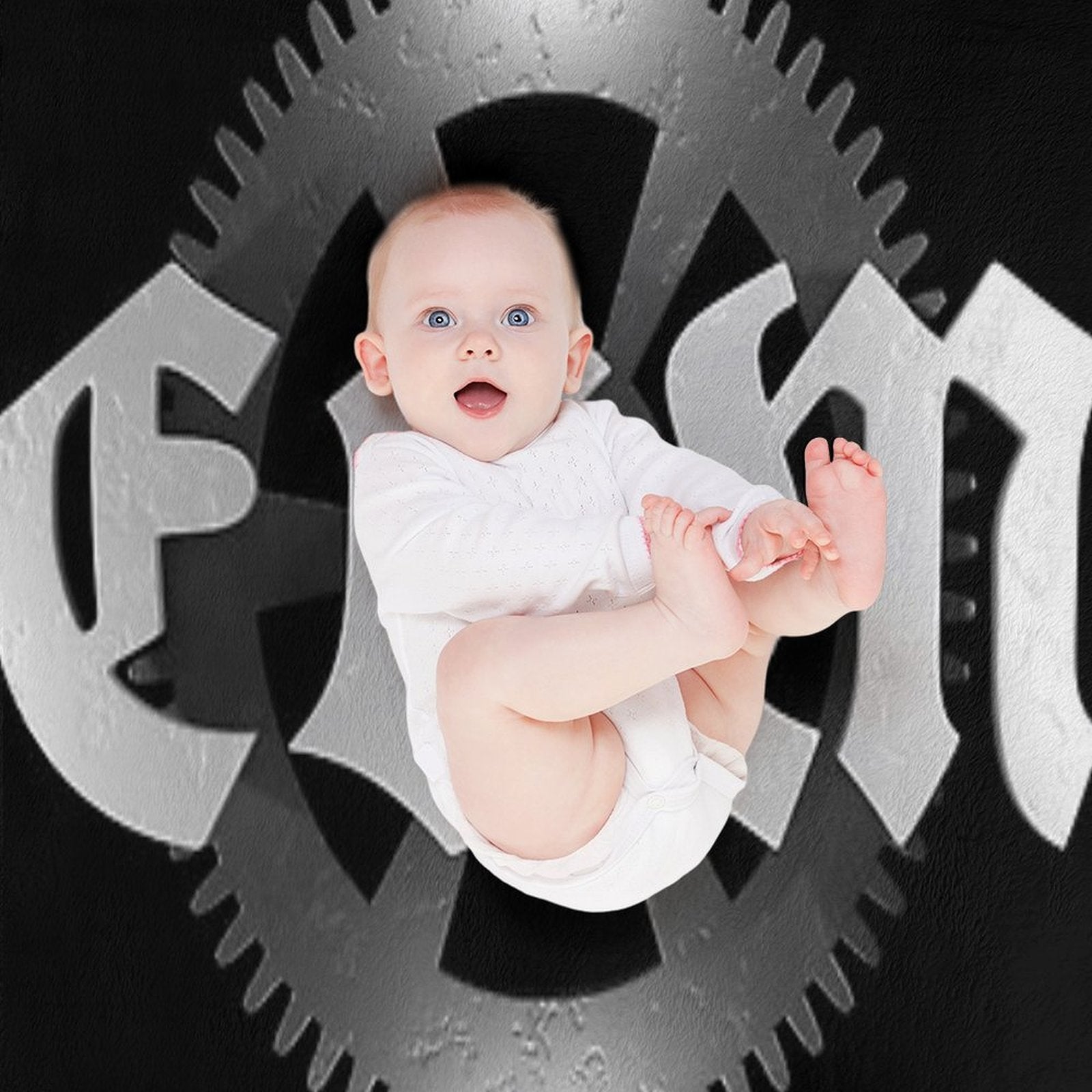 EBM Electronic Body Music Gear Icon Velvety-soft Throw Blanket