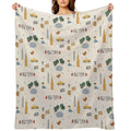New York City Poster Easy Care Throw Blanket