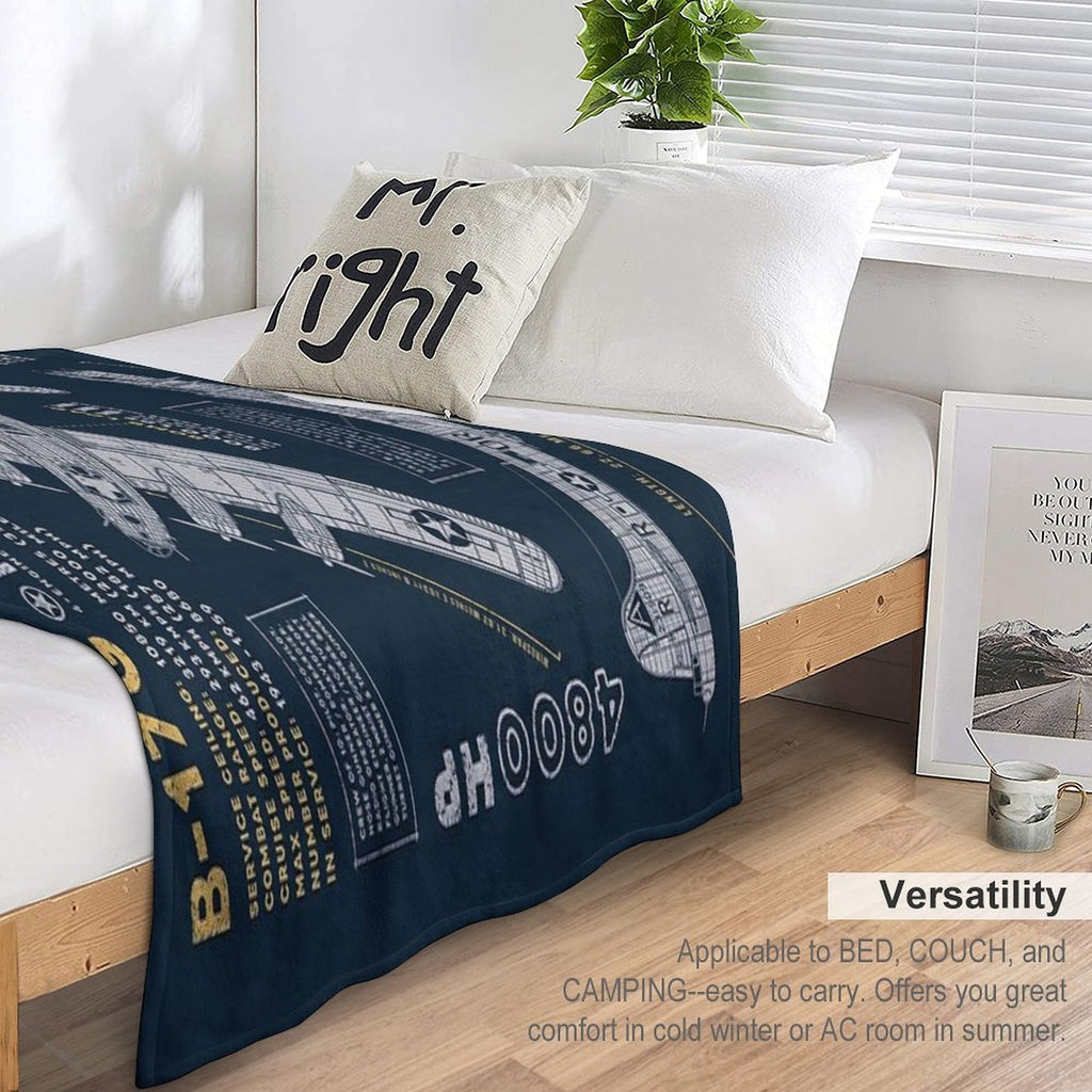 B-17 Flying Fortress Machine-washable Throw Blanket