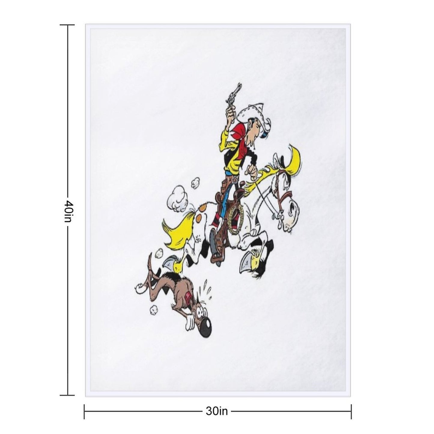Lucky Luke Quick-dry Throw Blanket