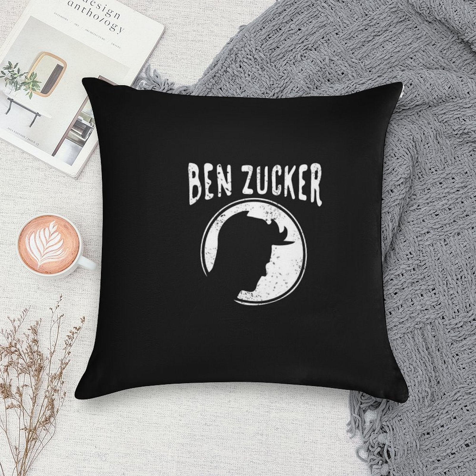 Ben Zucker Soft Skin-Friendly Throw Pillow