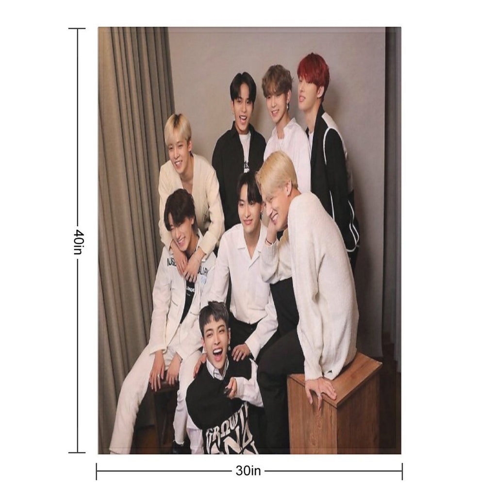 Ateez Anniversary Wrinkle-free Throw Blanket