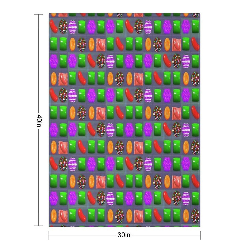 Candy Combo Candy Crush Comfort Throw Blanket