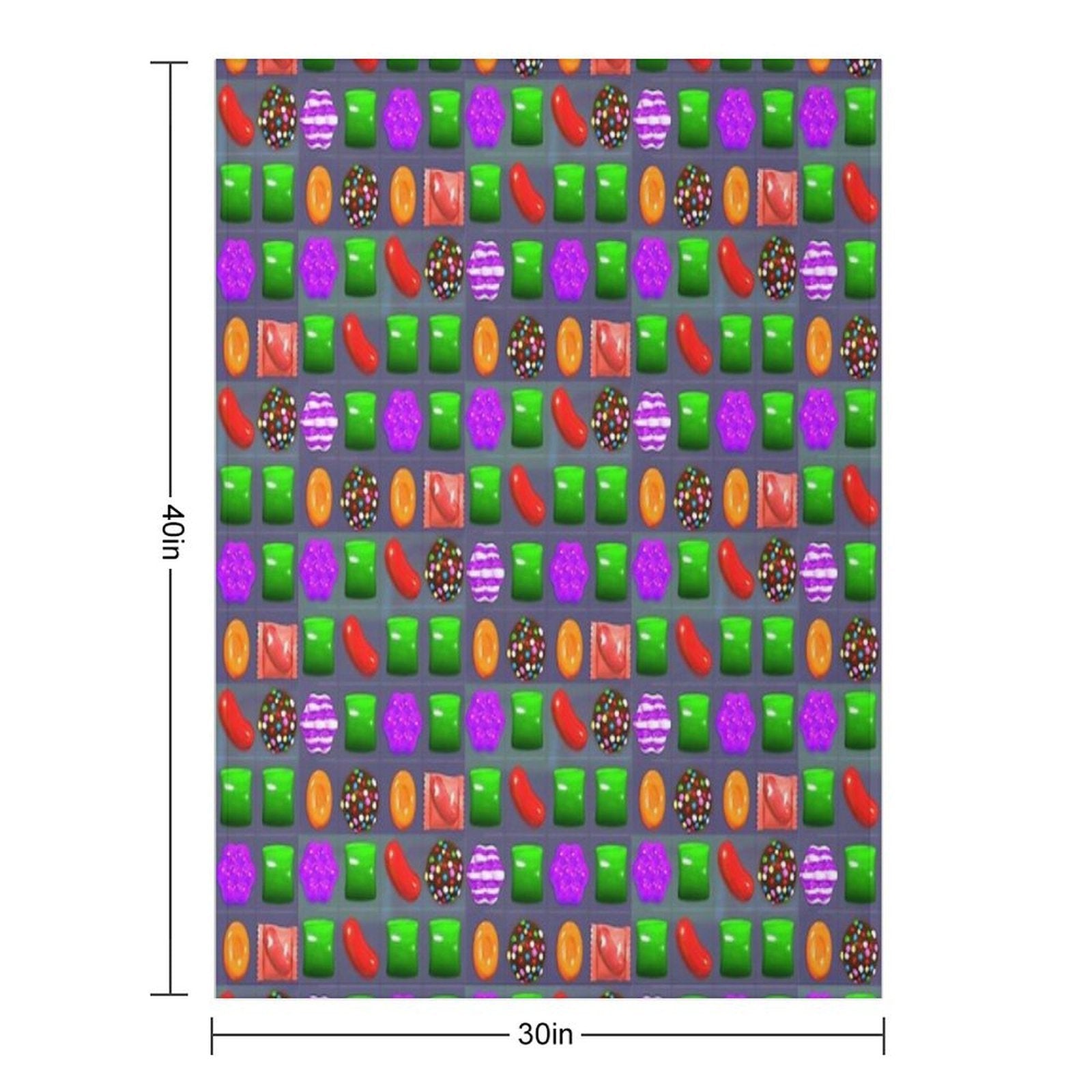 Candy Combo Candy Crush Comfort Throw Blanket