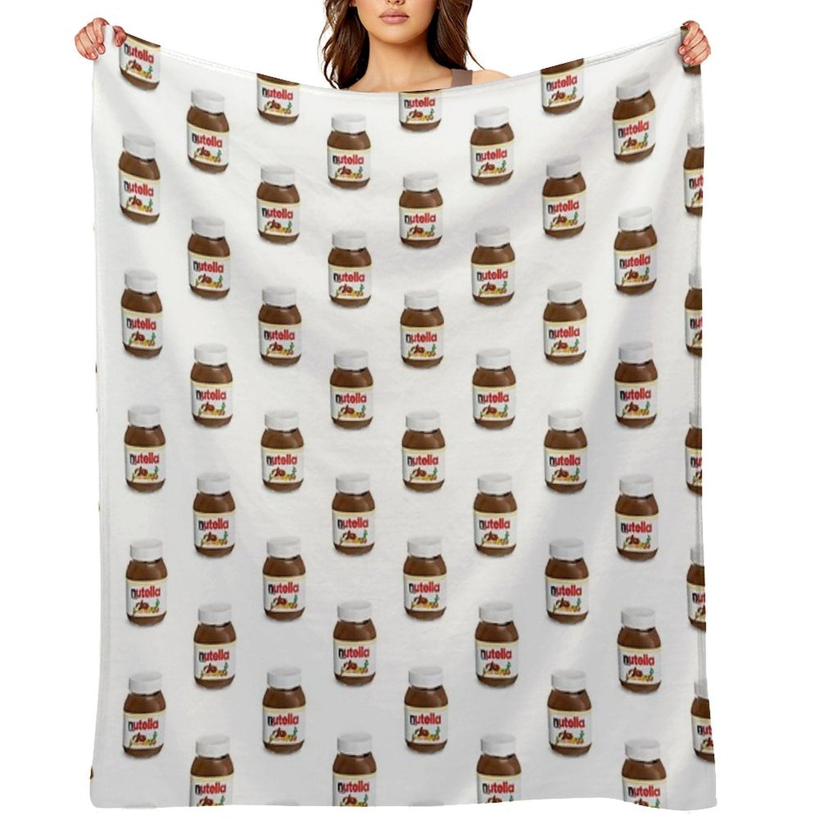Real Nutella Easy Care Throw Blanket