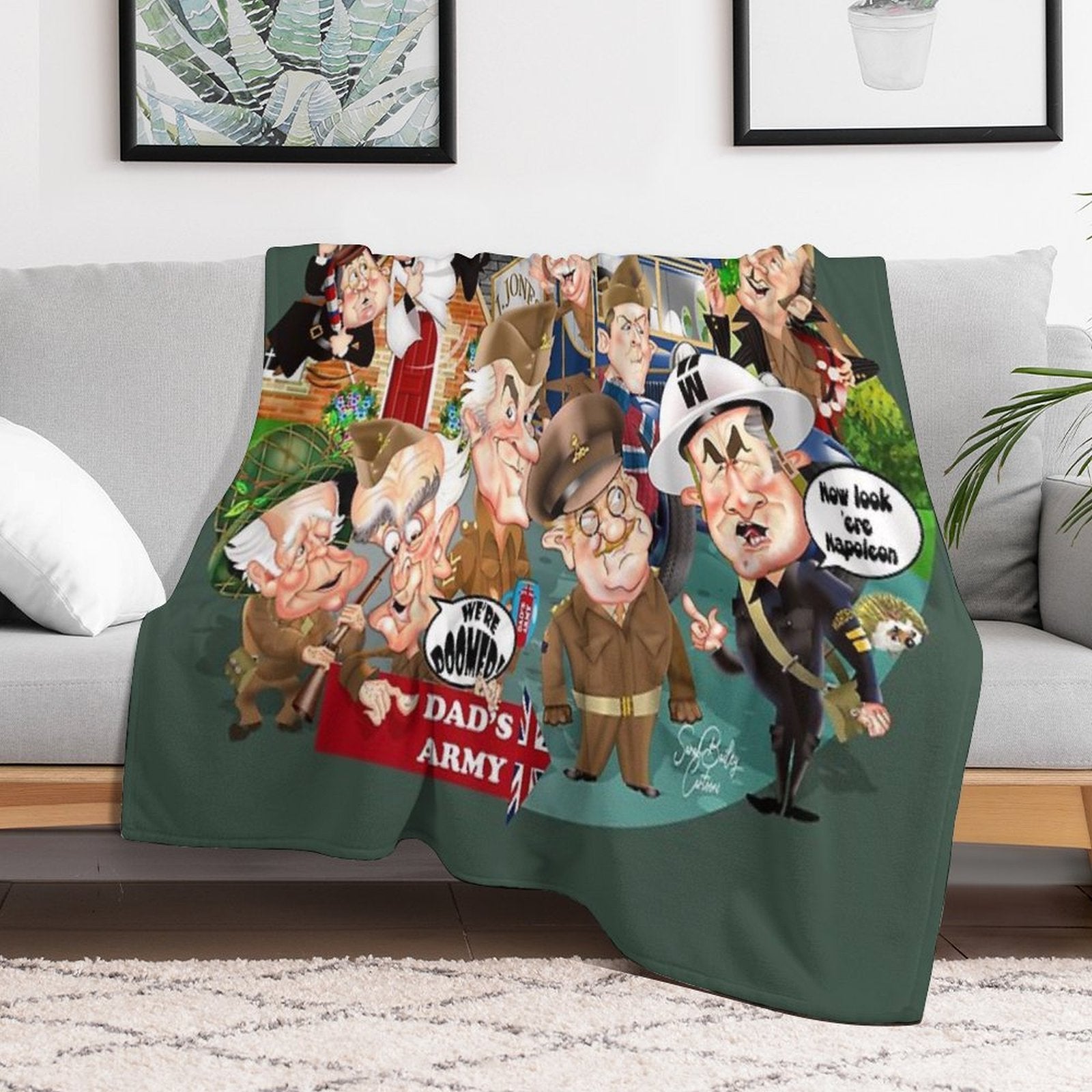 Dads Army Collective Shrink-resistant Throw Blanket