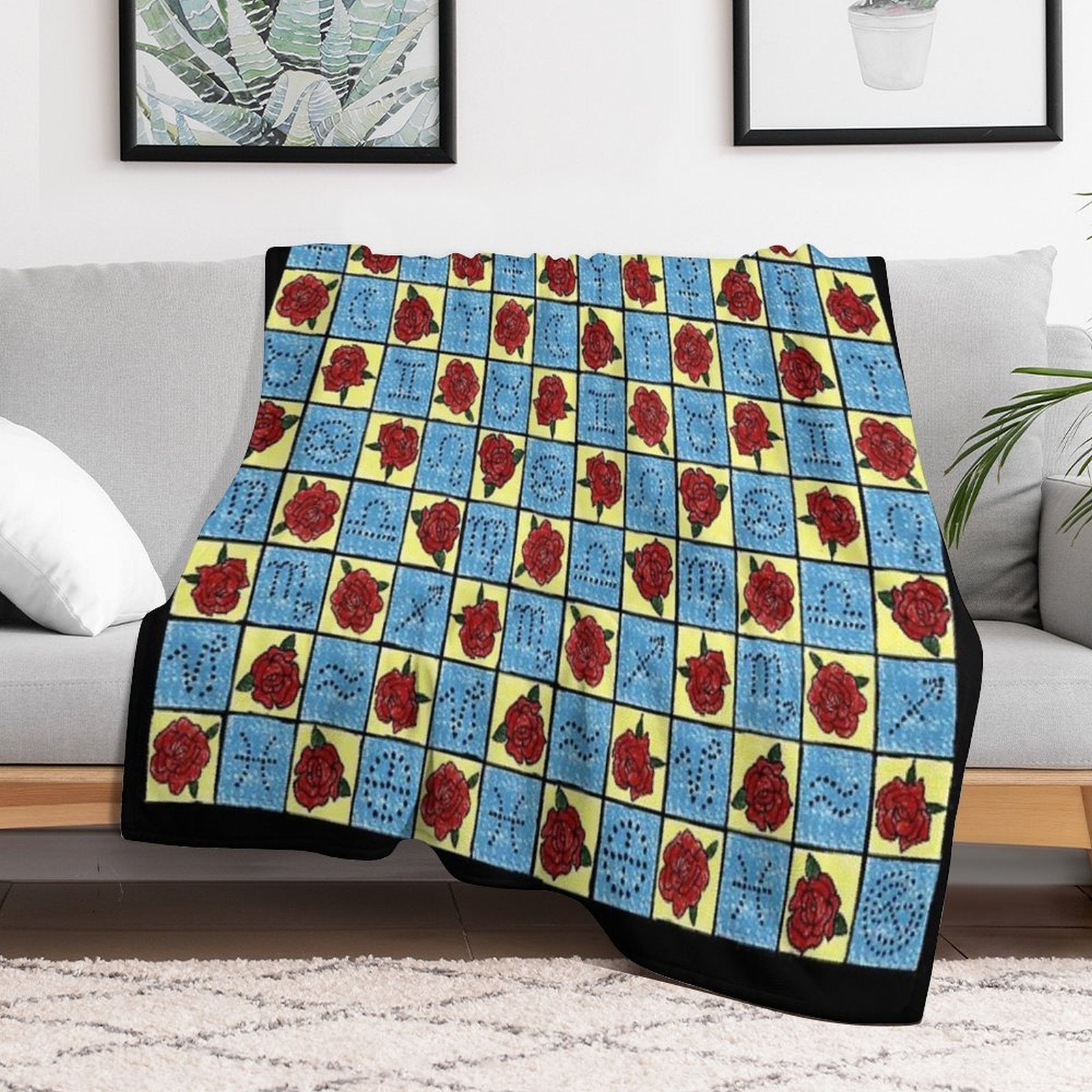 9 of Swords Tarot Blanket by Tarotista Multi-functional Throw Blanket