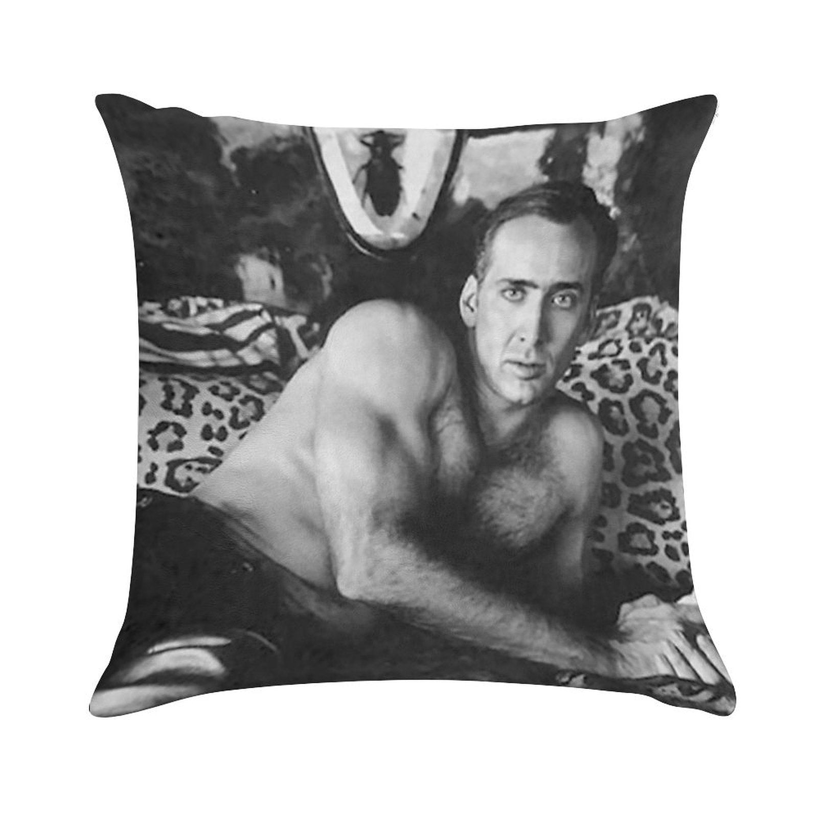 Hot Nicolas Cage Soft Bedroom Essential Throw Pillow