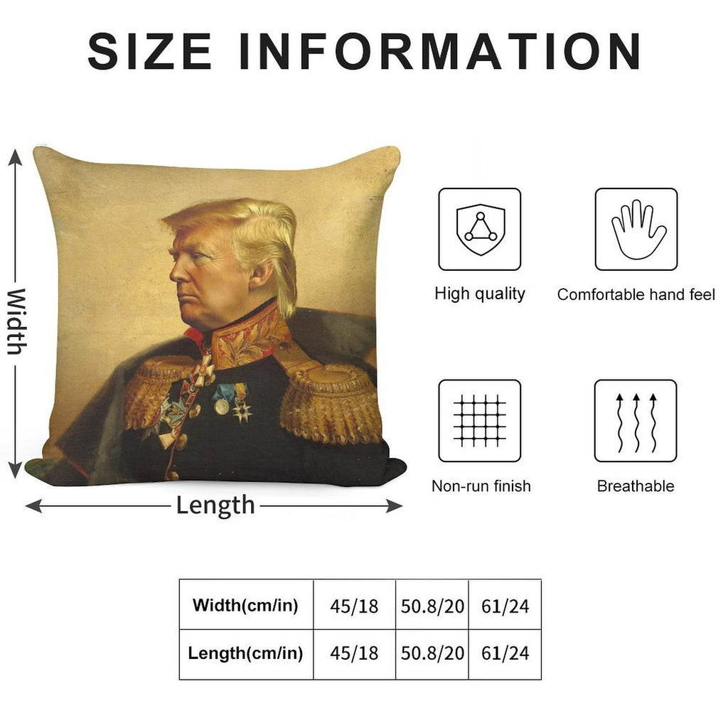 Donald Trump - Replaceface Soft Short Plush Fabric Throw Pillow