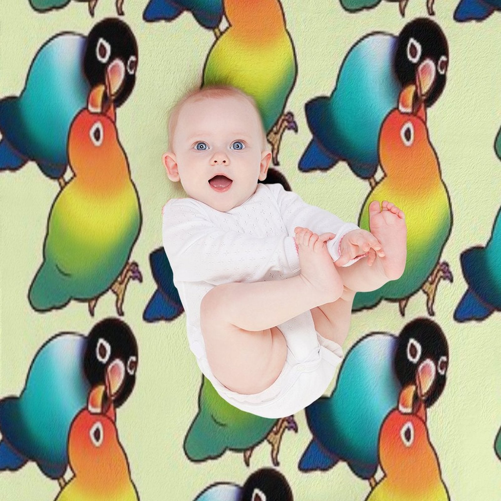 LOVEBIRDS T-SHIRTS Multi-functional Throw Blanket
