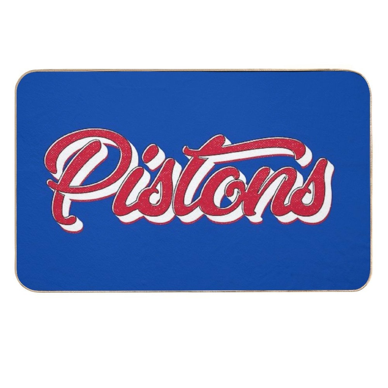 Retro Detroit Pistons Vintage  Dirt-Trapping Bath Mat