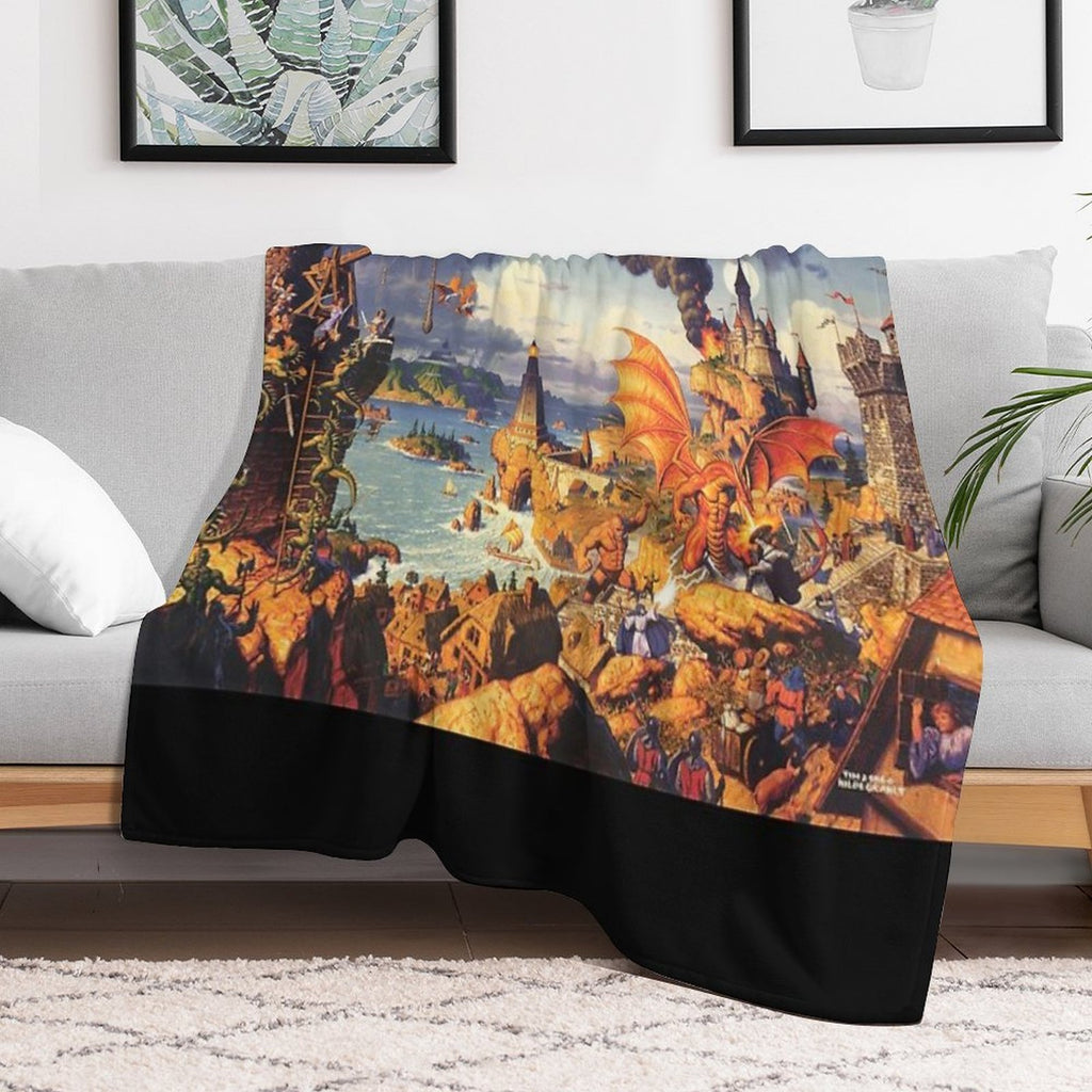 Ultima Online 8k Poster Velvety-soft Throw Blanket