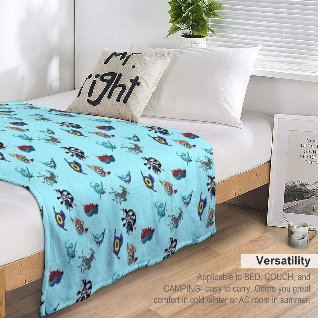 Subnautica Fauna Lightweight Throw Blanket