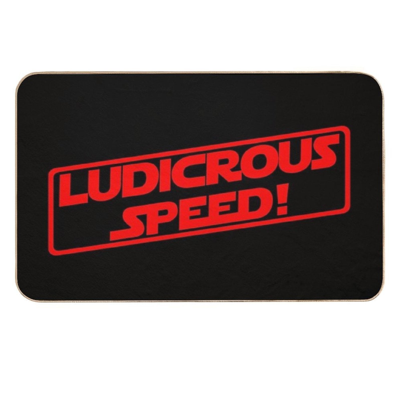 Ludicrous Speed! (Red Version)  Versatile Bath Mat